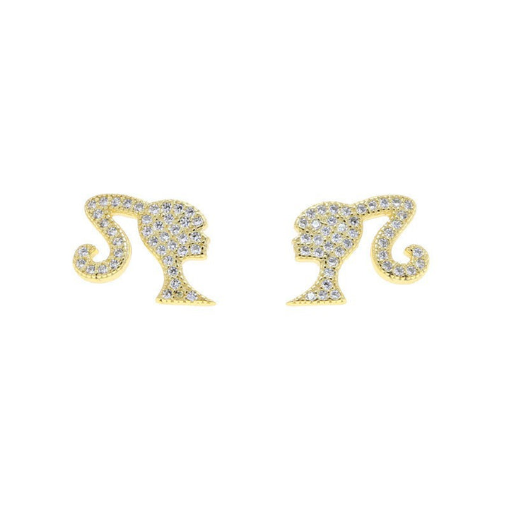 Heart-Shaped Glitter Earrings Stornfield