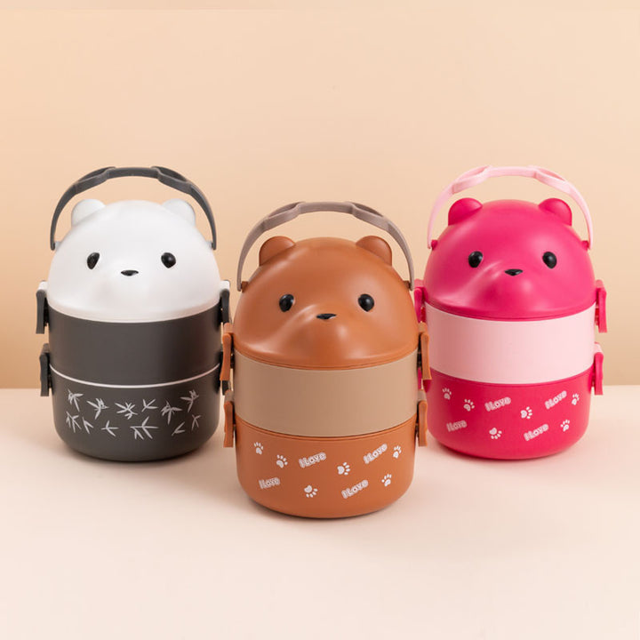Cute Bear-Themed Bento Lunch Box