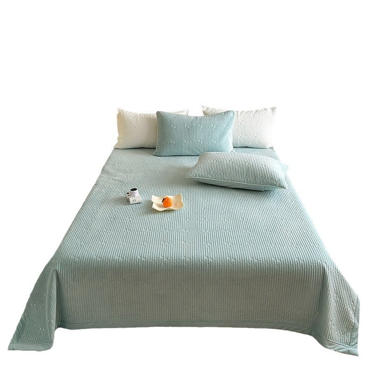 Quilted Lightweight Bedspread Coverlet with Subtle Star-Embossed Texture