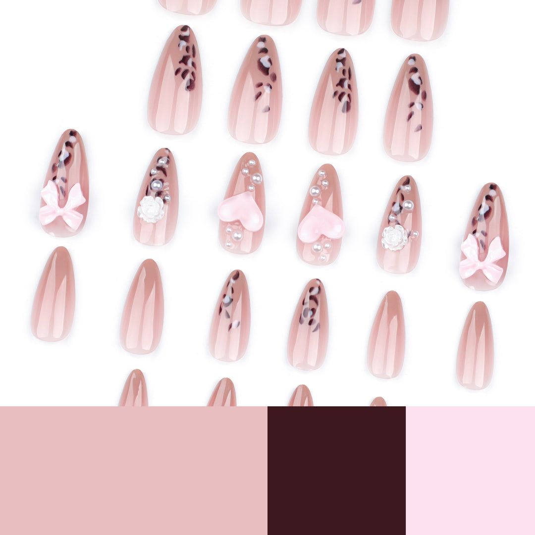 Artful nail extensions with decorative 3D designs Stornfield