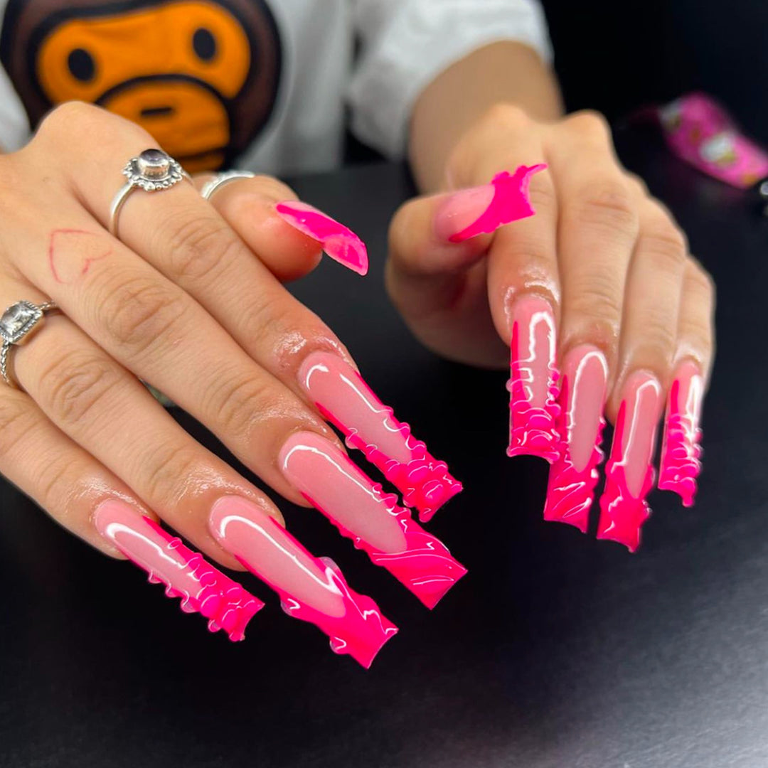 Stylish Long Length Press-On Nails Stornfield