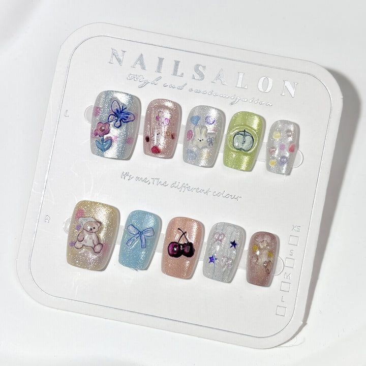 Creative Press-On Nail Art Design Kit