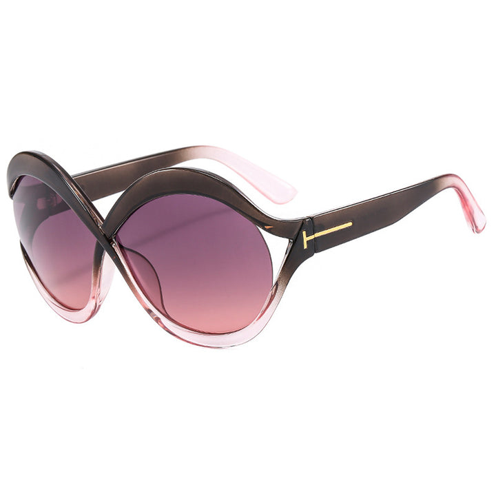 Women's extravagant Cat-Eye sunglasses with curved frame Stornfield