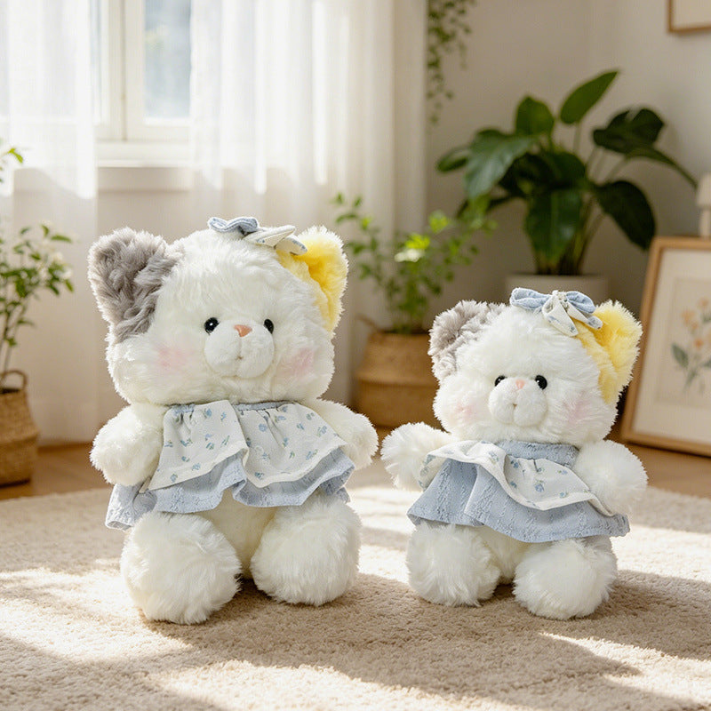Plush Bunny Dress-Up Sitting Cuddler with Floppy Ears and Embroidered Face Stornfield