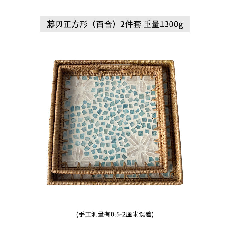 Women's decorative mosaic serving platter set Stornfield