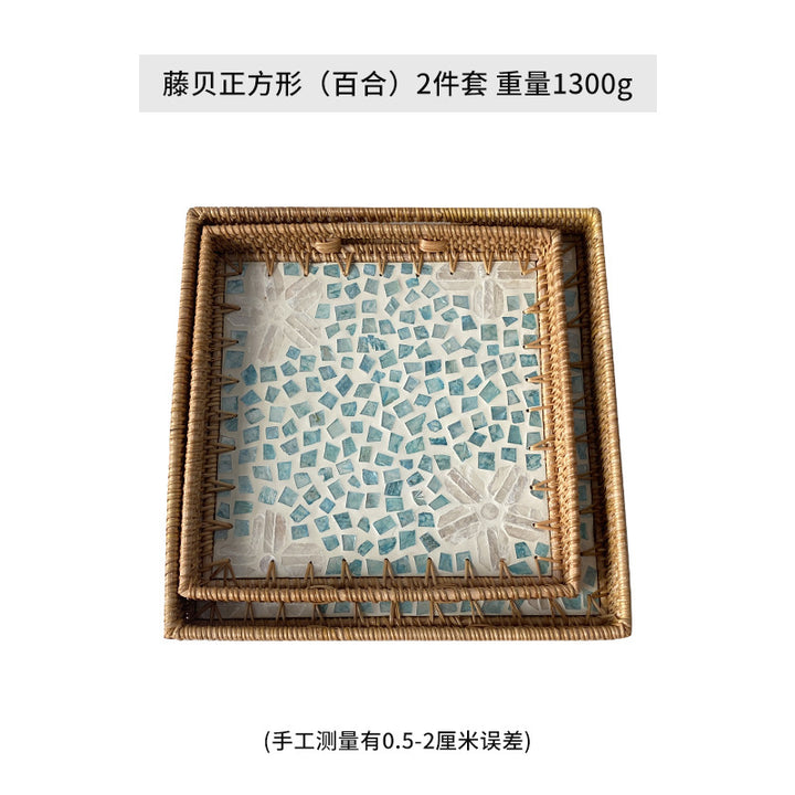 Women's decorative mosaic serving platter set Stornfield