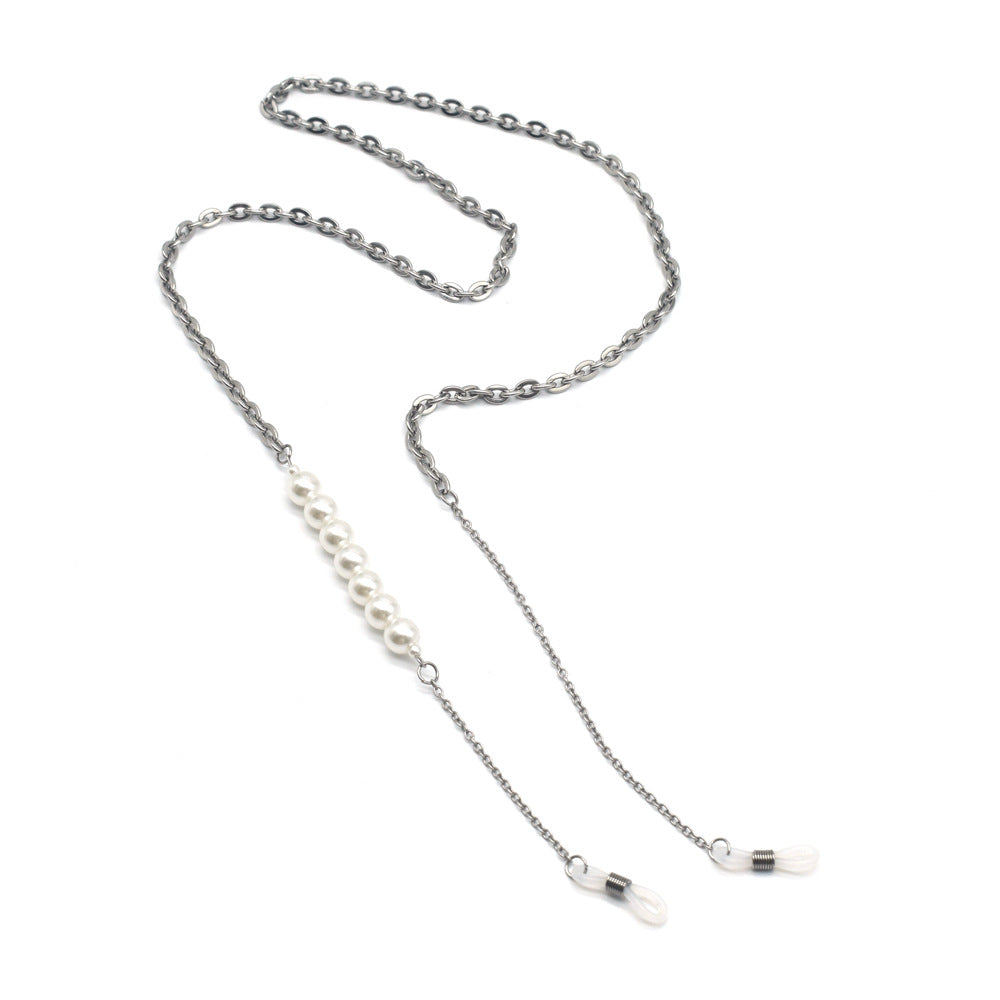 Elegant Pearl Bead Eyewear Holder Chain Stornfield