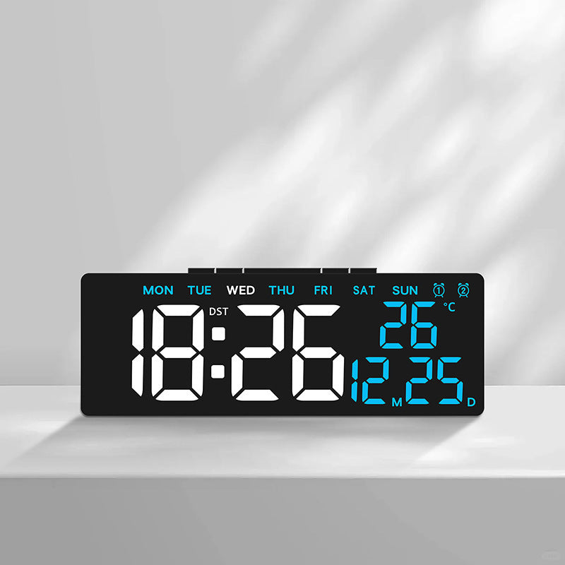 Digital alarm clock with large, clear LED display and temperature display Stornfield