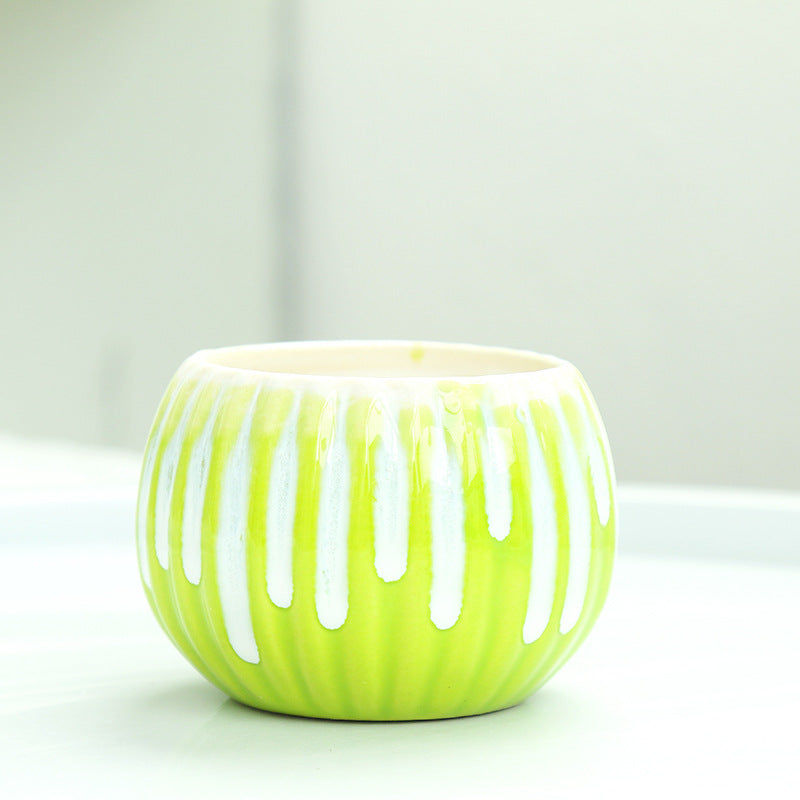 Ribbed Ceramic Planter Stornfeild