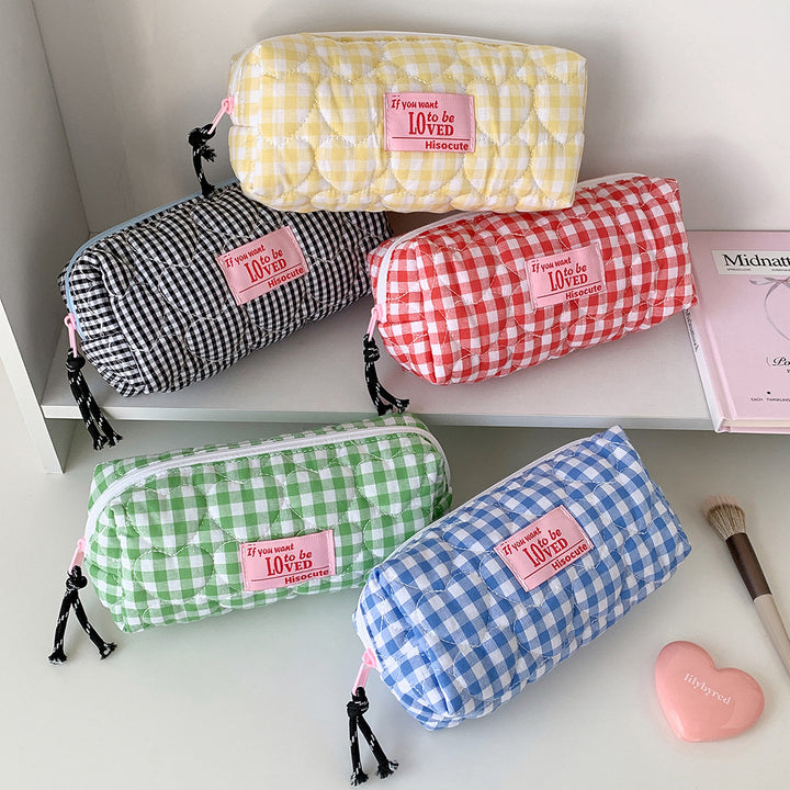 Quilted Gingham Pencil Case Stornfield