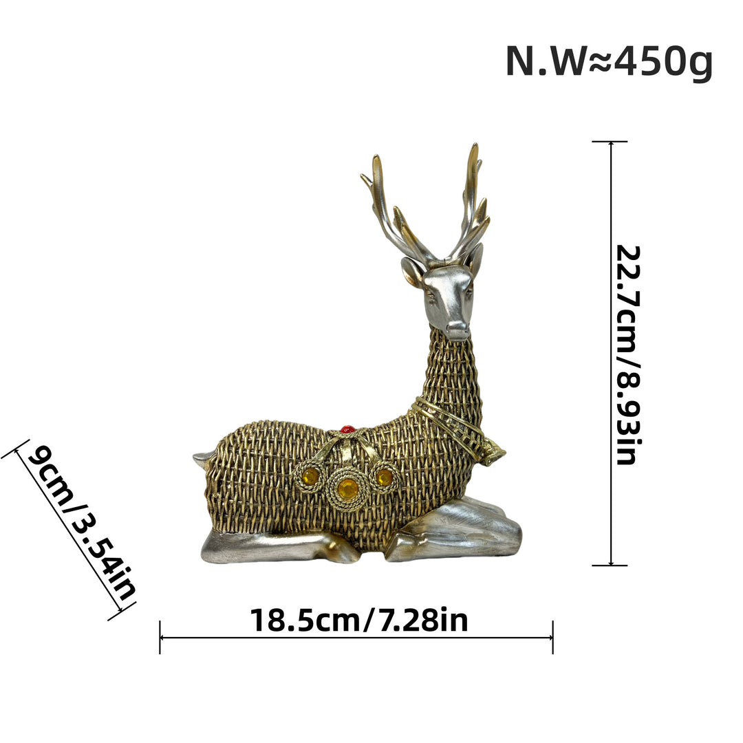 Decorative deer figure with glitter details Stornfield