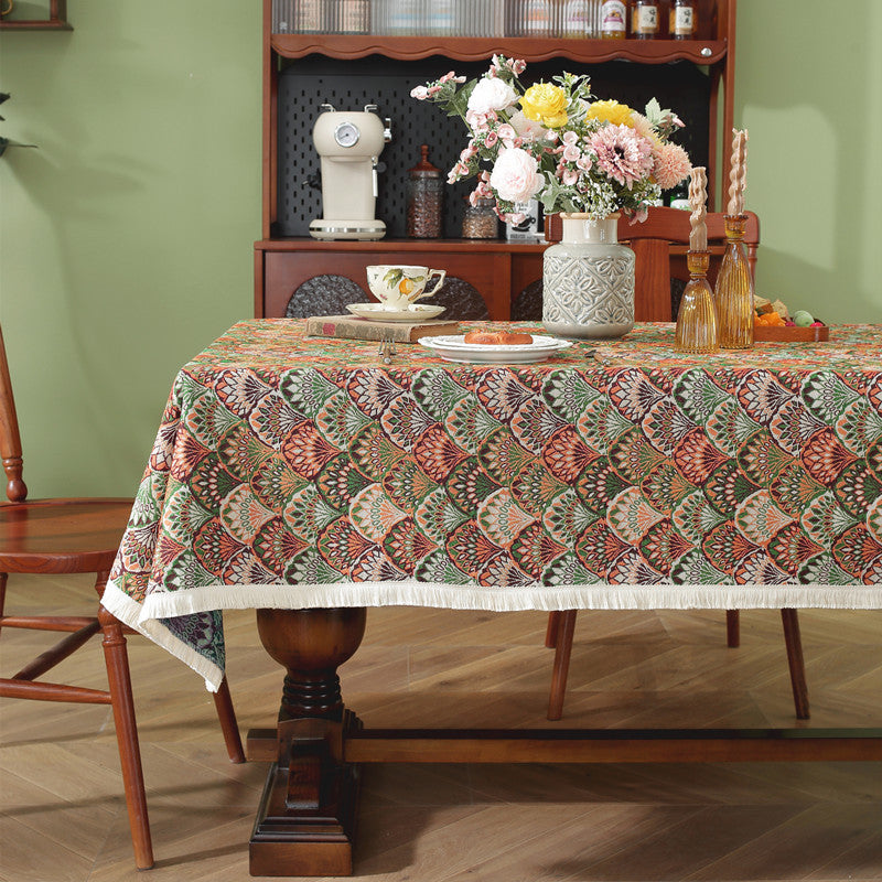 Botanical Print Table Cover