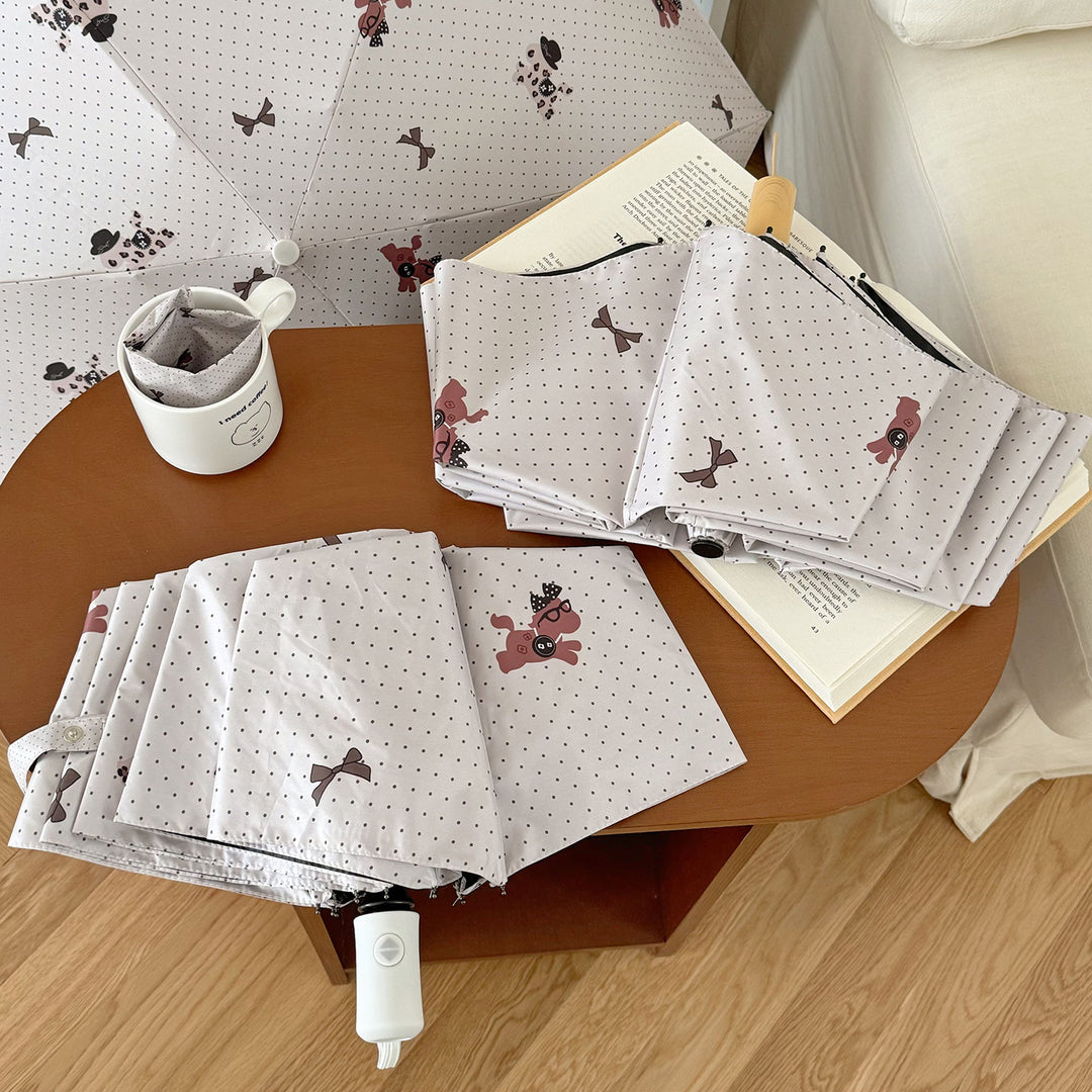 Ladies collapsible umbrella with playful design Stornfield