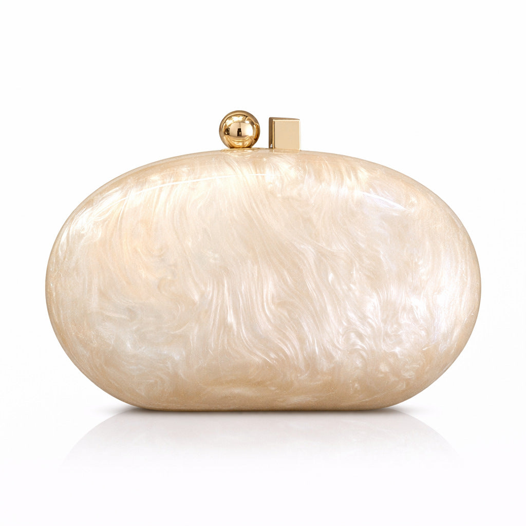 Elegant Oval Evening Clutch