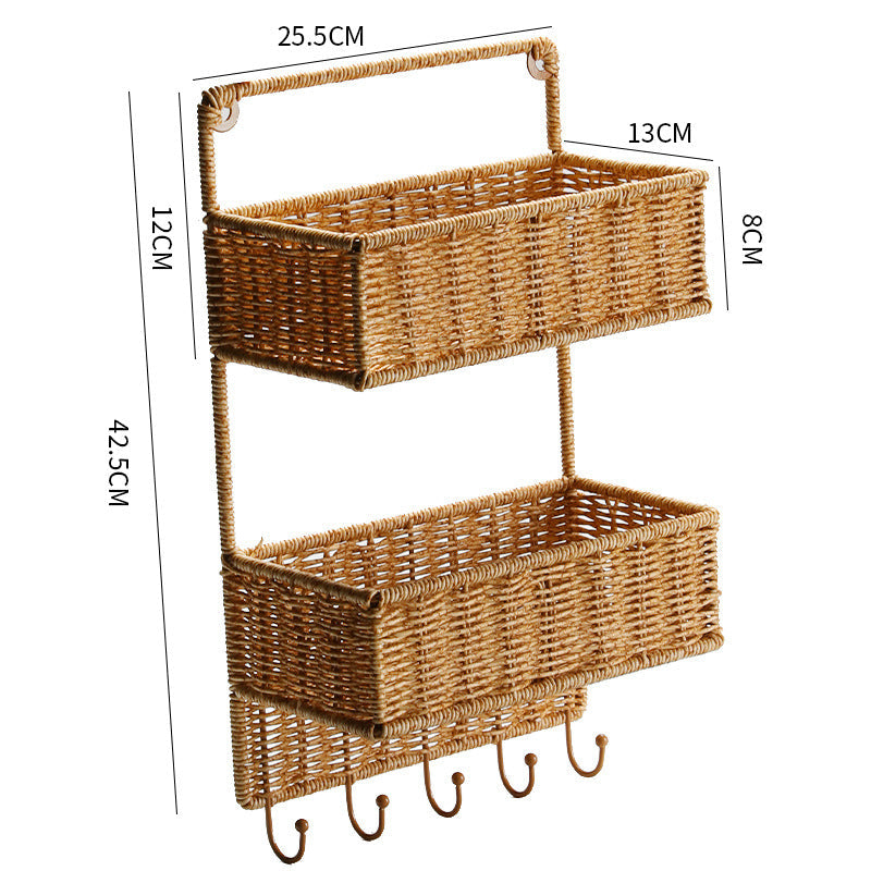 Two-Tiered Handwoven Storage Basket Stornfield