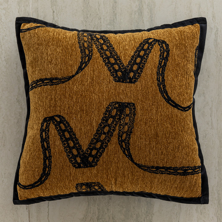 Stylish decorative pillow with modern pattern