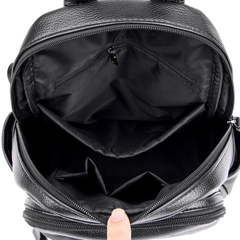 Multi-Compartment Textured Backpack Stornfield
