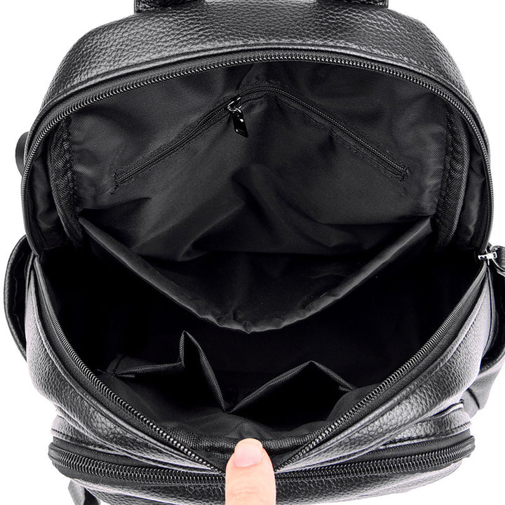 Multi-Compartment Textured Backpack Stornfield