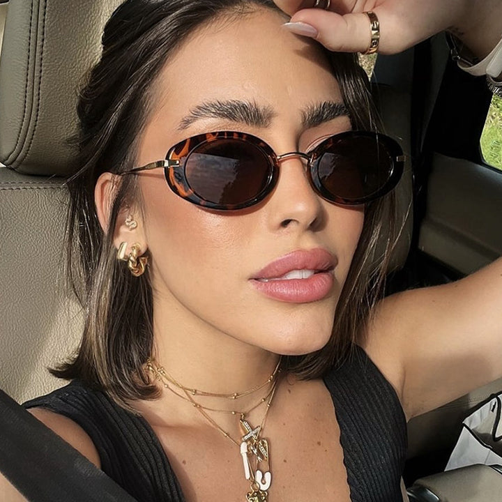 Ladies fashionable sunglasses in elegant oval design Stornfield