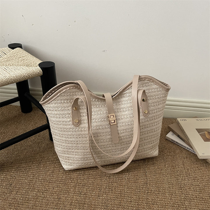 Woven Straw Beach Tote