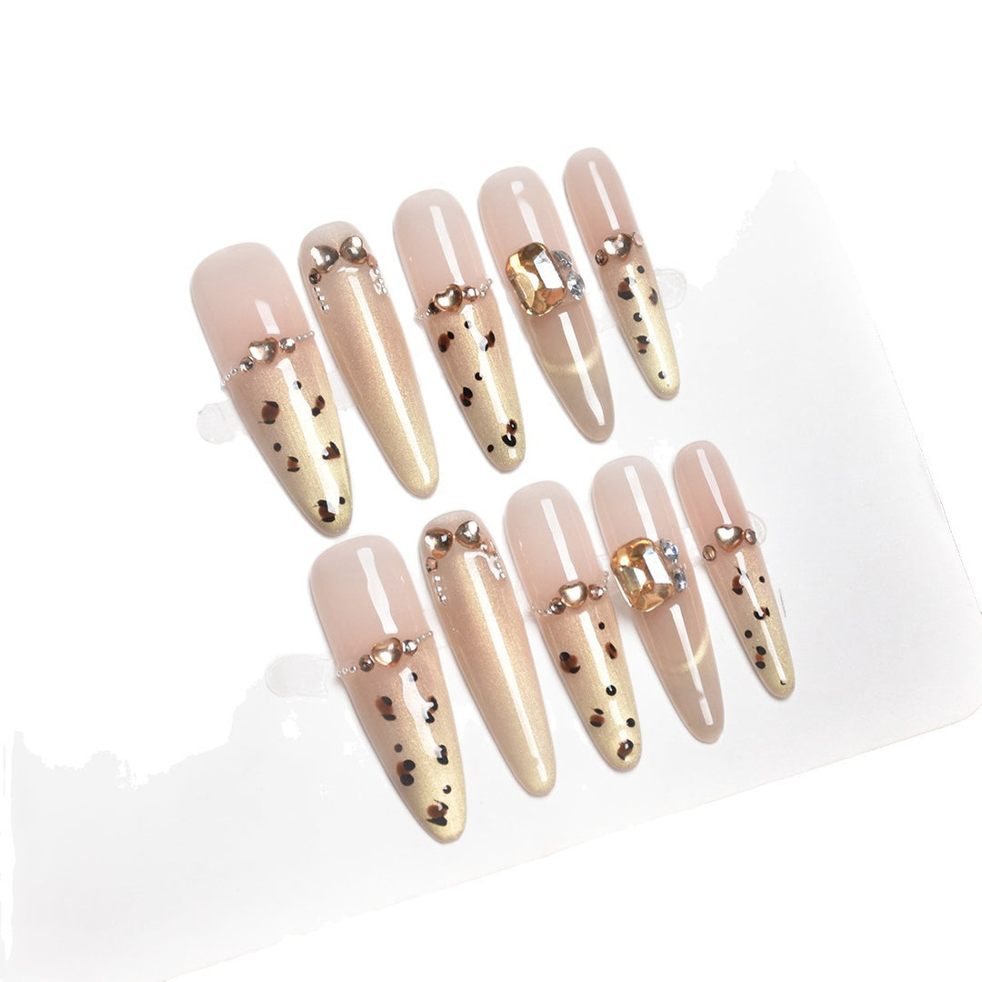 Decorative Crystal-Embellished Press-On Nails Stornfield