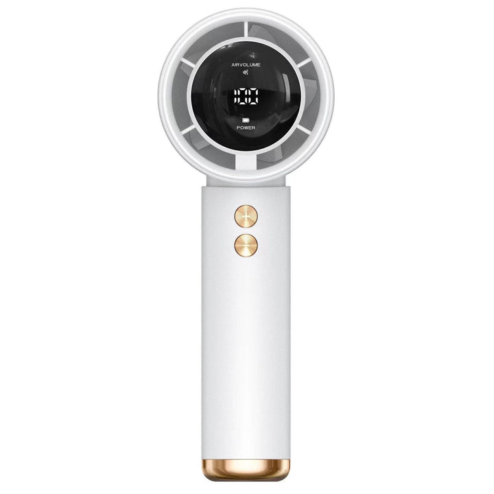 Women's Portable Hand Fan with Digital Temperature Display Stornfield