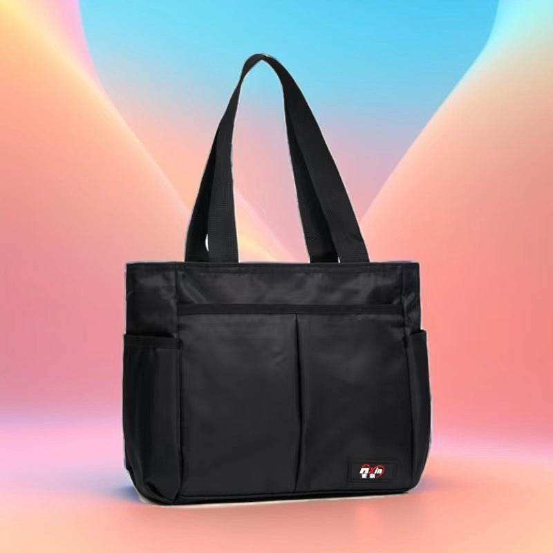 Stylish Striped Multi-Pocket Tote Bag Stornfield