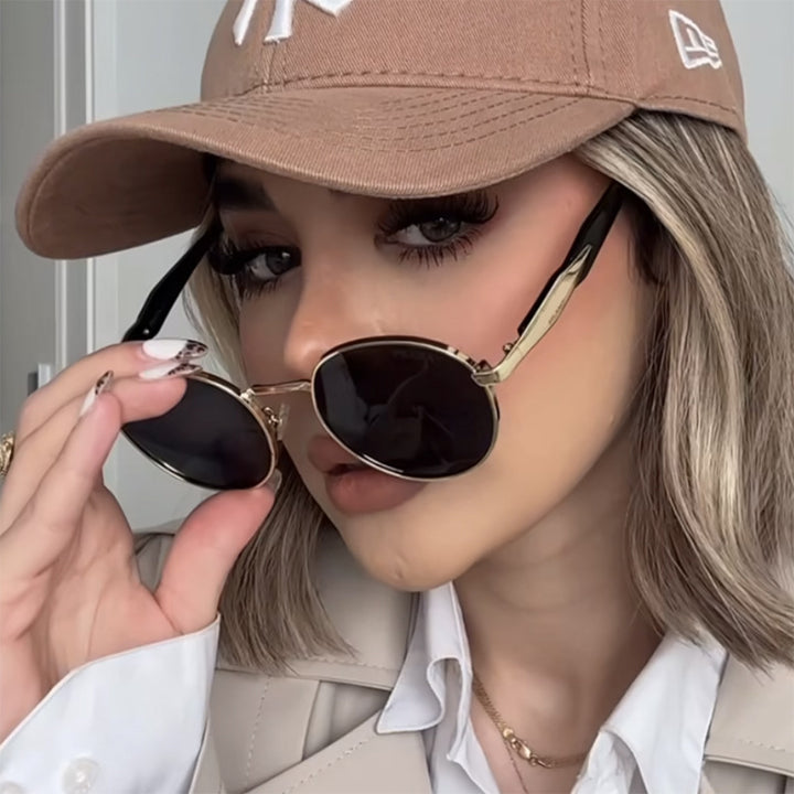 Vintage Inspired Round Frame Sunglasses Stornfield
