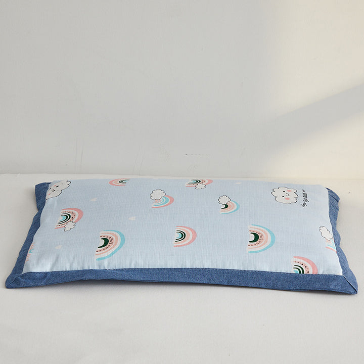 Cozy pillow with colorful rainbow motif Stornfield