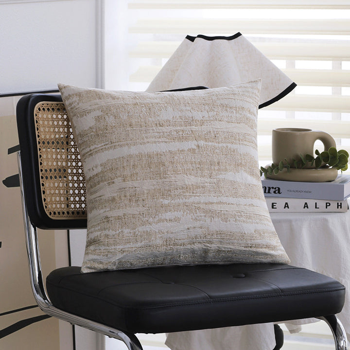 Cozy decorative pillow with textured pattern