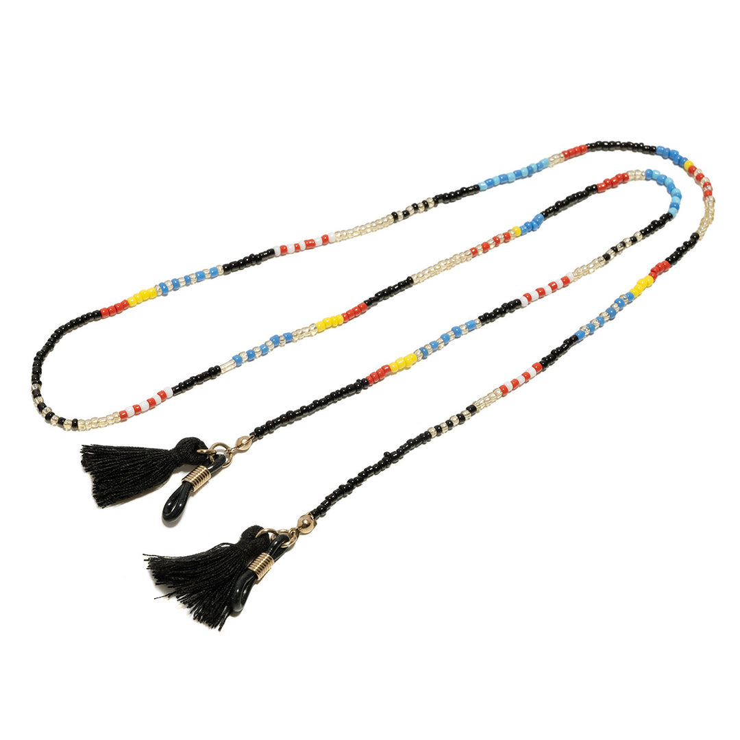 Beaded Eyewear Chain with Tassel Attachments Stornfield