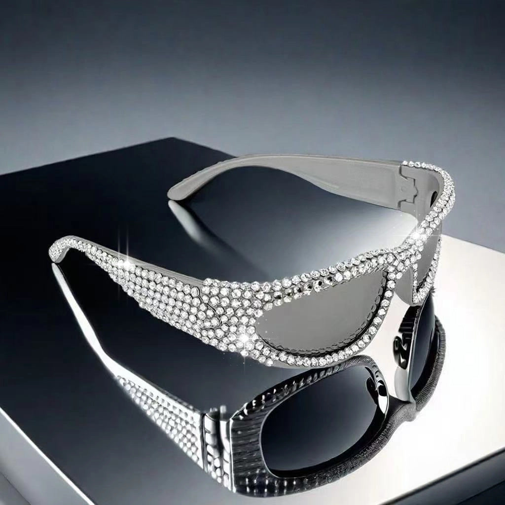 Women's Glittering Sunglasses with Sparkling Crystal Frame Stornfield