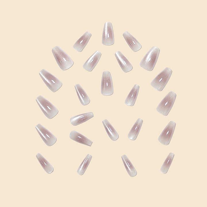Elegant Ombre Glitter Nail Extensions