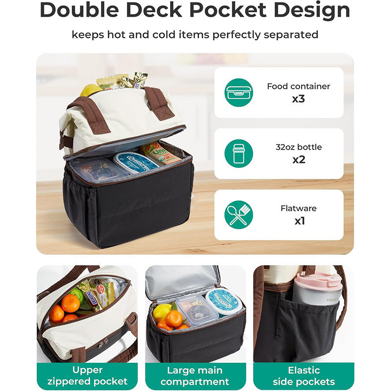 Insulated Multi-Compartment Lunch Tote Stornfield