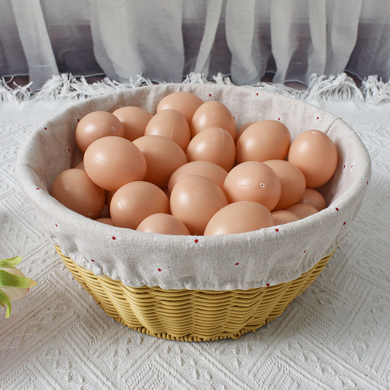 Cozy Fabric-Lined Woven Basket Stornfield