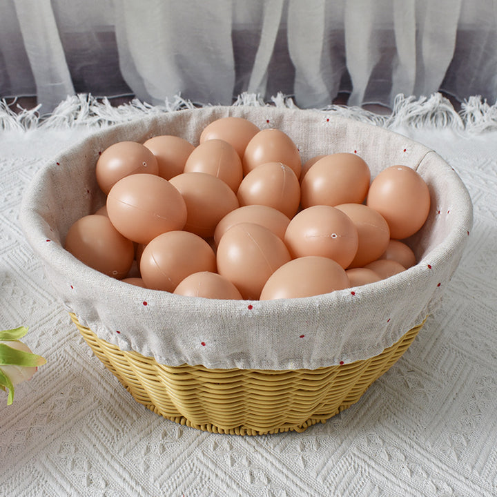 Cozy Fabric-Lined Woven Basket Stornfield