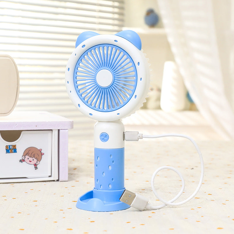 Ladies Portable Hand Fan with Cute Animal Design Stornfield