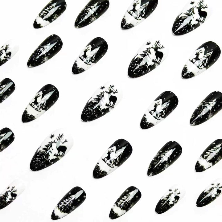 Elegant Artificial Nails in Christmas Design Stornfield