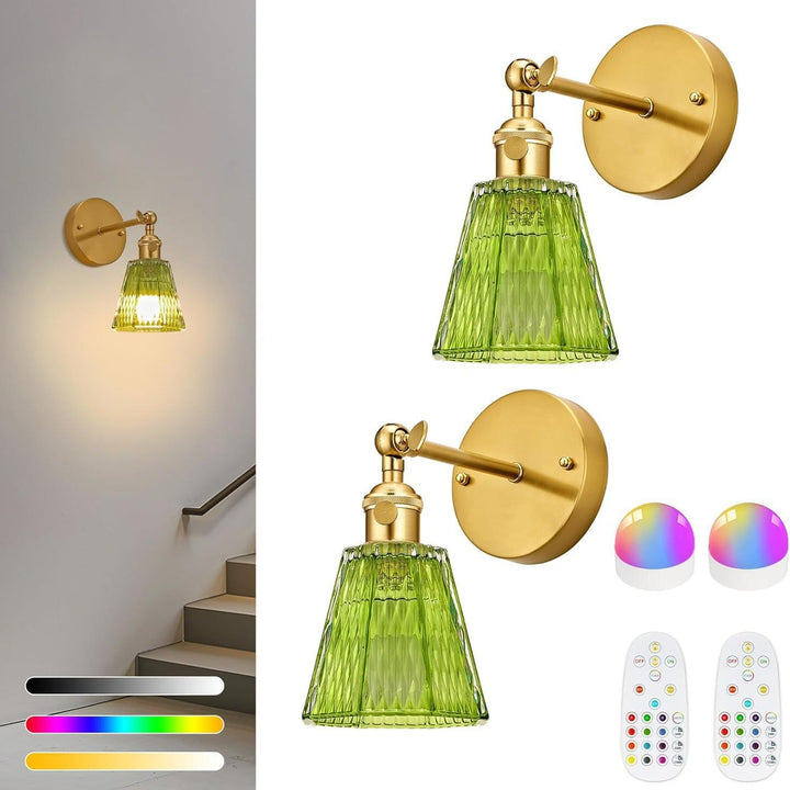 Crystal Glass Wall Sconce