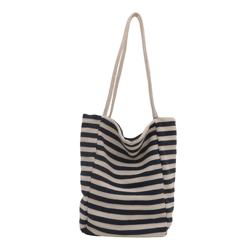 Casual Striped Beach Tote
