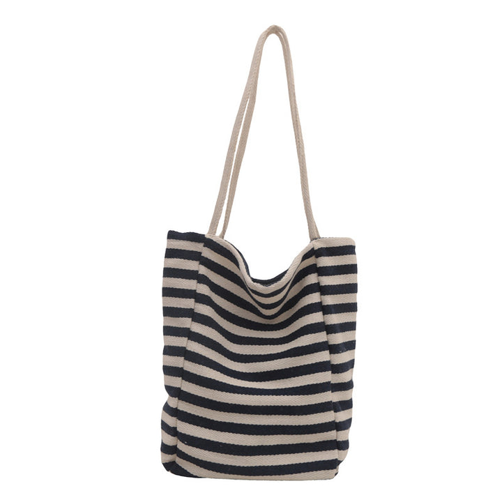 Casual Striped Beach Tote