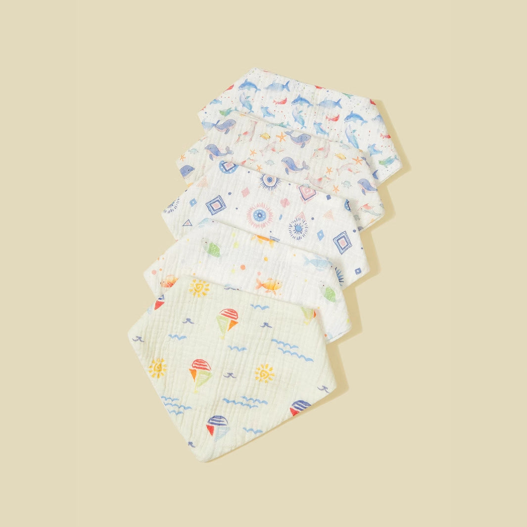 Soft Muslin Baby Bandana Bibs Set Stornfield