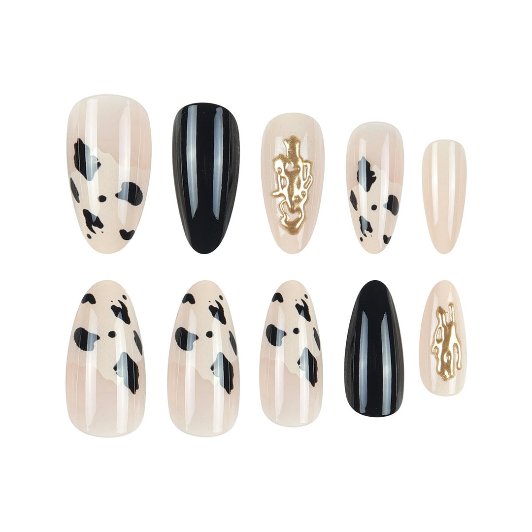 Stylish Long Almond Stiletto Press-On Nails Stornfield