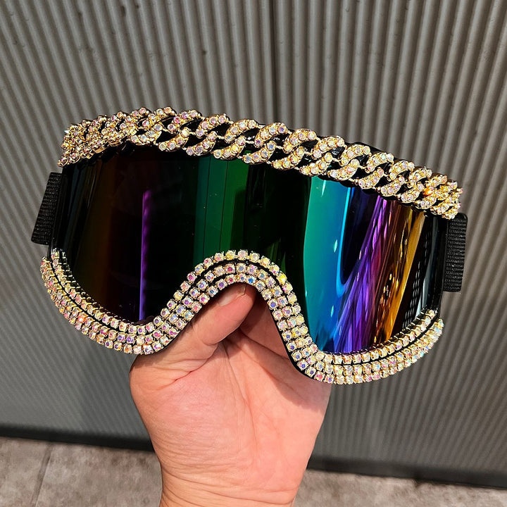 Women Ski Goggles with Glamorous Crystal Frame Stornfield