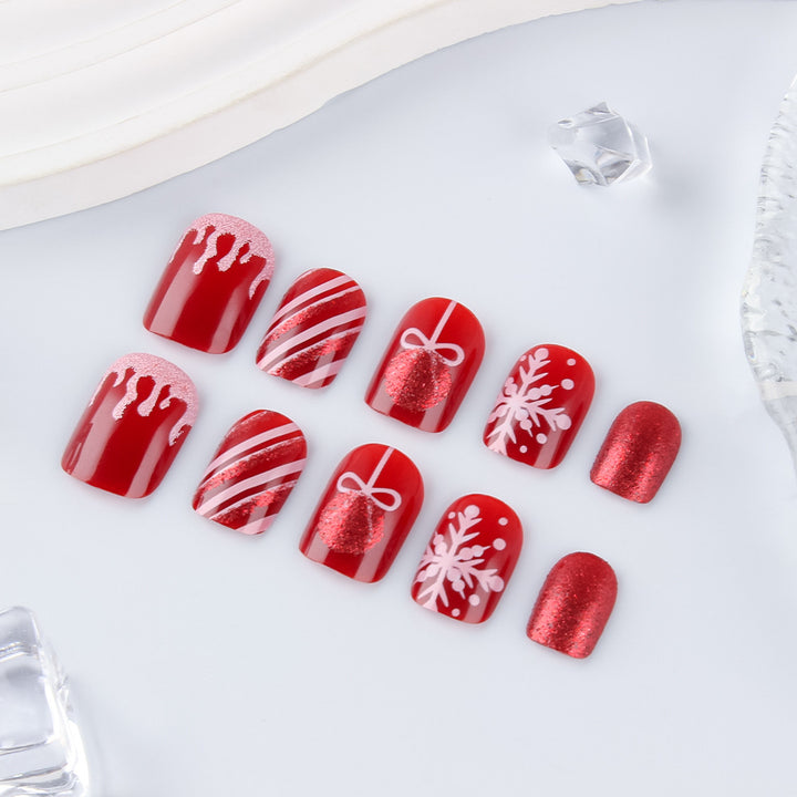 Festive Seasonal Glitter Nail Art Stornfield