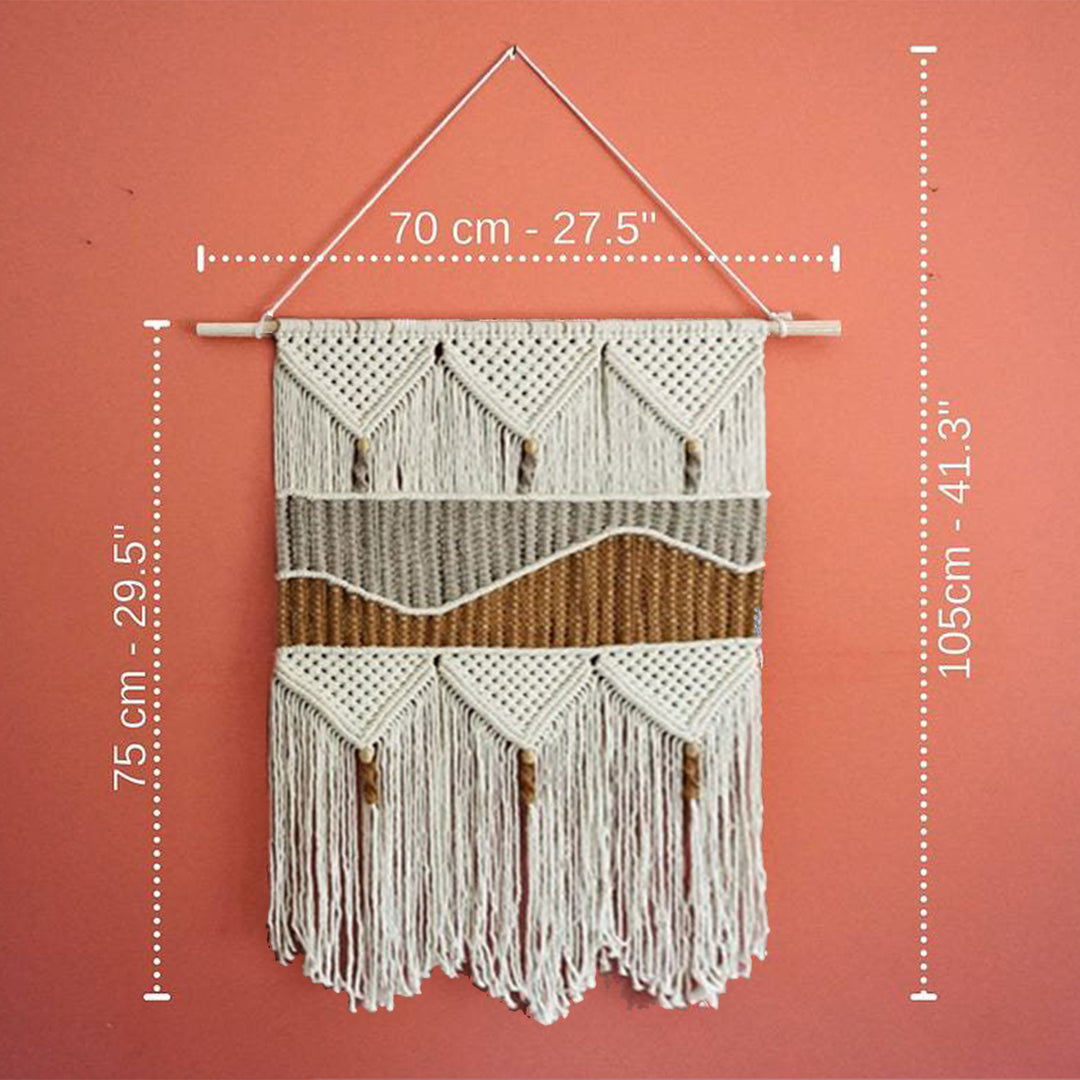 Bohemian Macrame Wall Tapestry Stornfield