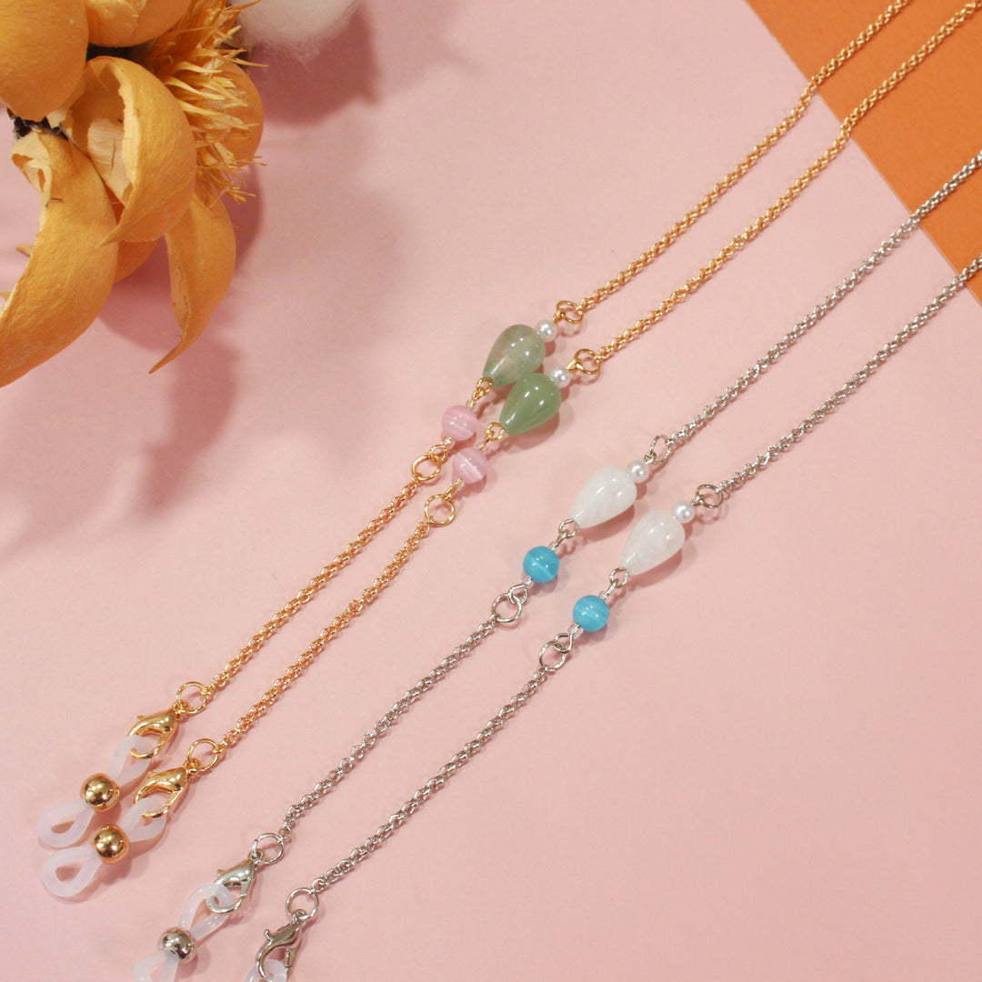 Fashionable necklace with elegant stone pendants Stornfield
