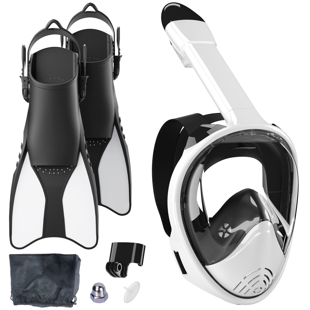 Snorkel set with full face mask and high-quality fins Stornfield