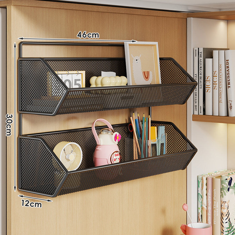 Over-Panel Hanging Mesh Storage Basket Organizer