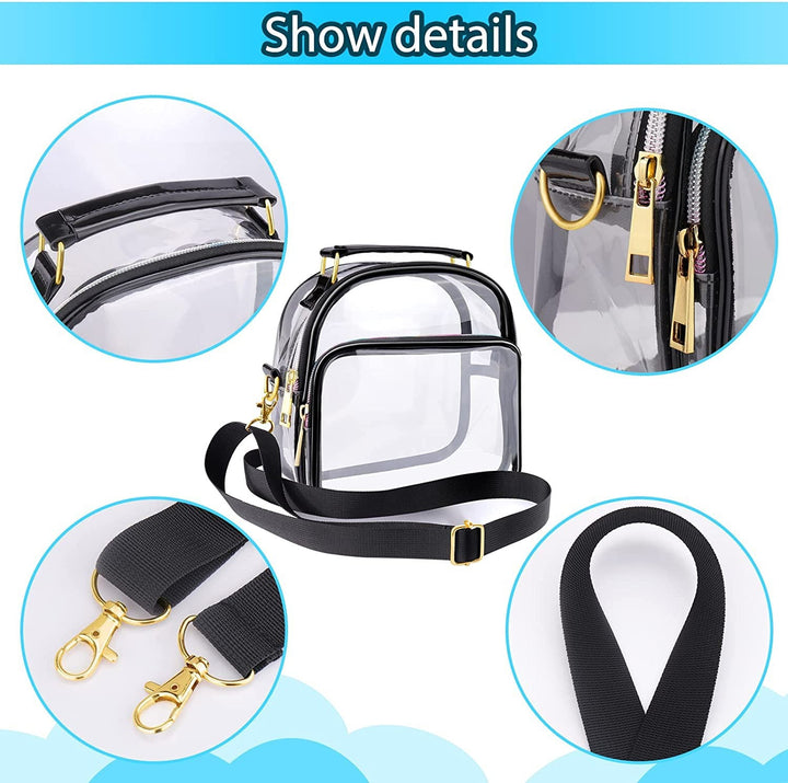 Transparent shoulder bag with removable shoulder strap Stornfield